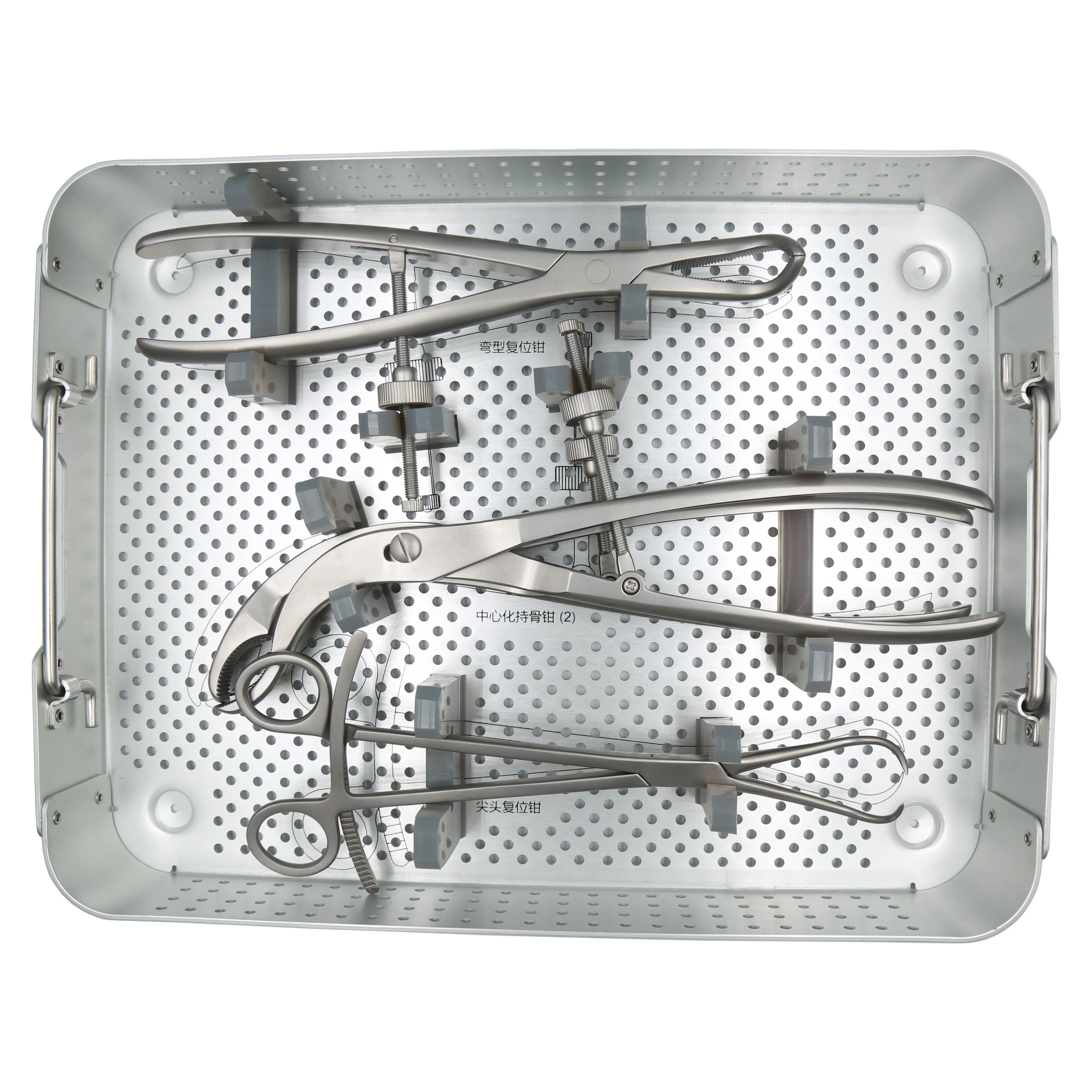 
CE & ISO Marked Medical Bone Surgery Trauma Instrument Set for Lower Limbs Trauma Plate Orthopedic Implants Surgical Instruments 