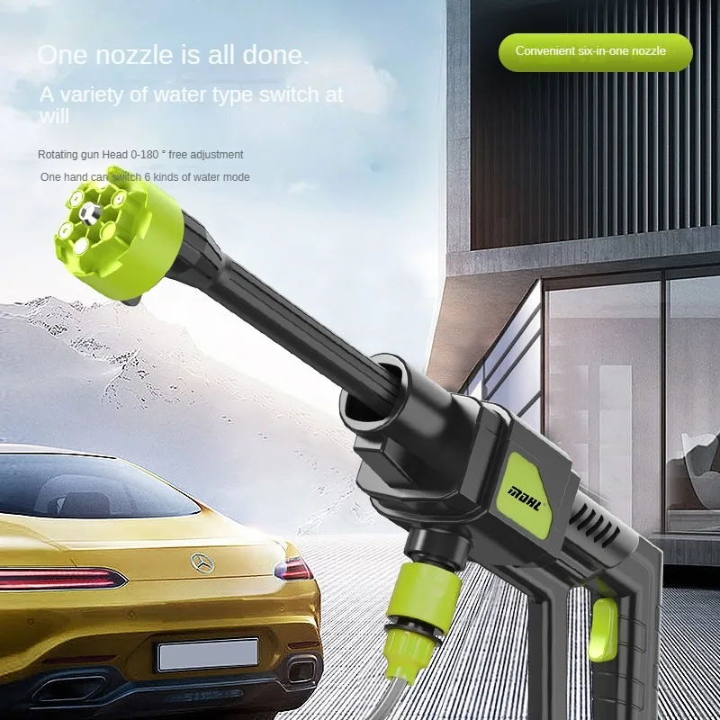 Self Service 5M Hose Pipe Car Washer Machine Electric 24V Car Detailing Equipment Wireless Pressure Washer With Lithium Battery