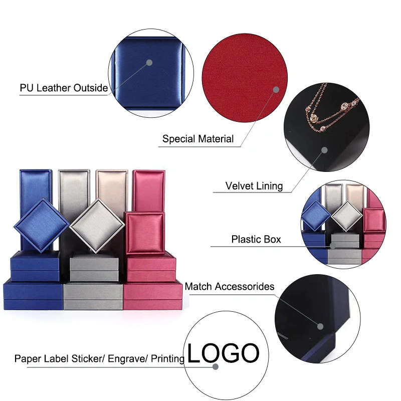 Wholesale PU Leather Jewelry Box for Women Customized Luxury Stylish and Functional Decorative Jewelry Box Organizer