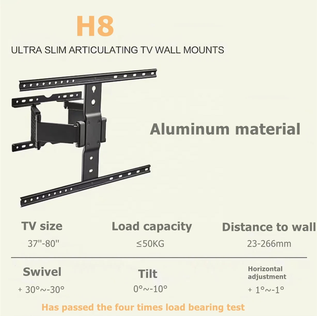 wholesale 37-90 inches Full-motion Swivel TV Wall Mount Bracket for Big TVs