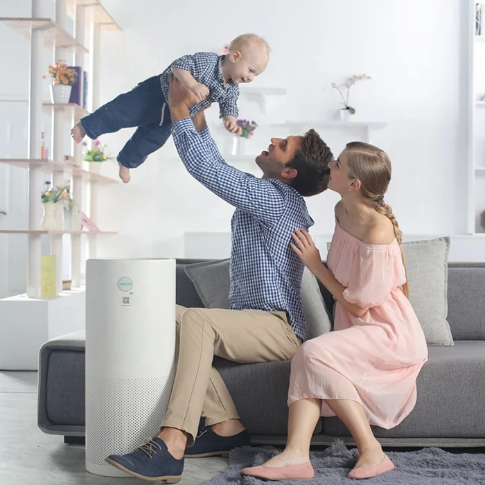 AGCEN OEM ODM Purificador de aire H13 HEPA filter UV-C PM air purifier with PM2.5 Temperature sensor