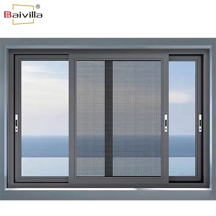 EUROPEAN Standard Ultra-Narrow Frame Slider Windows Design Aluminum Alloy Double Glazed Sliding Window