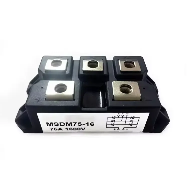 MSDM75-16 Rectifier Bridge Diode Single 1.6KV 75A 5-Pin Case M2-1