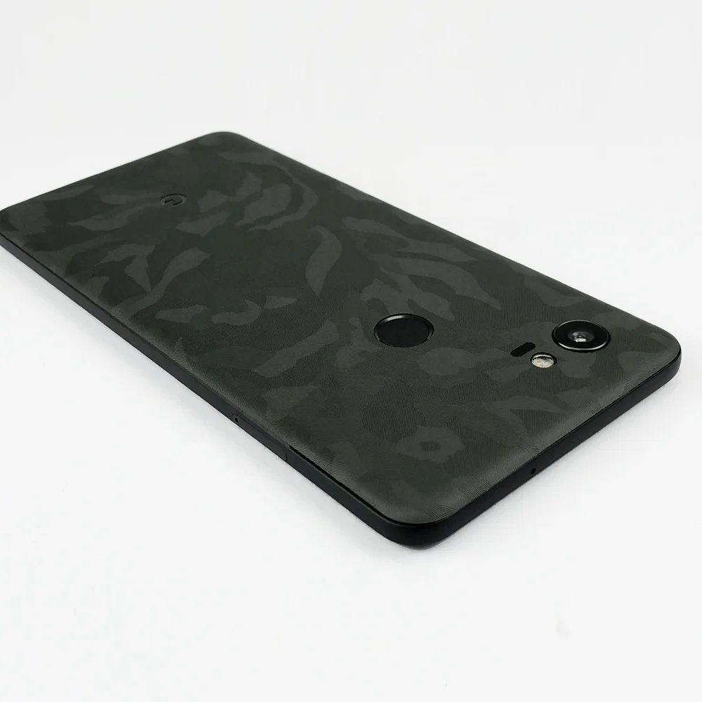 3M Black Camouflage  Full Precision Edge Coverage Vinyl Skin Sticker for Google Pixel Phone with 3D Texture Decals