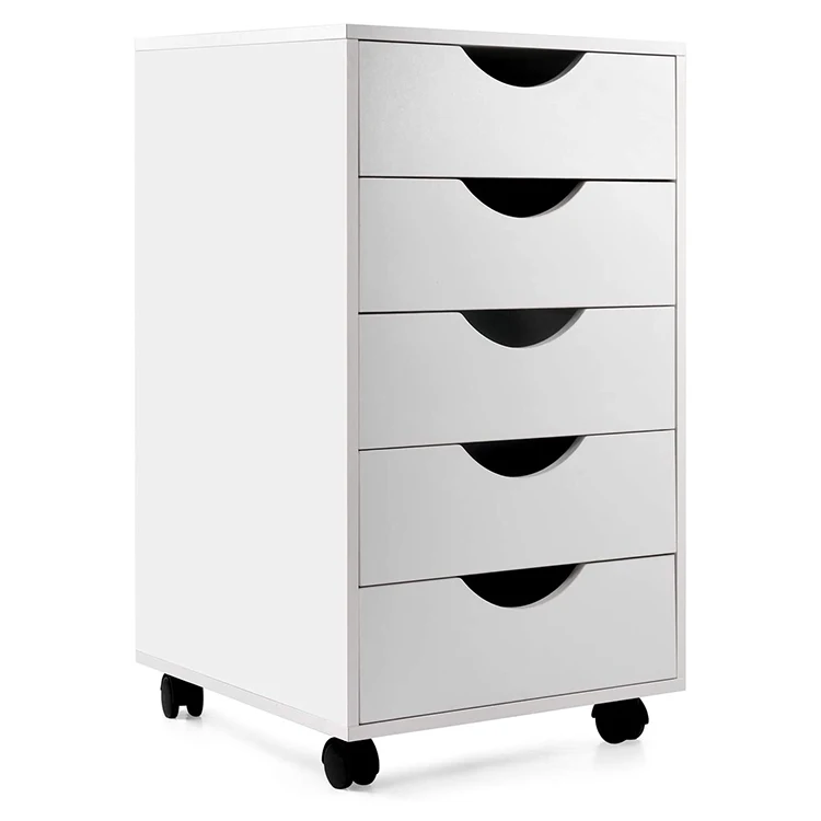 Armoir Salon Design Modern Furniture Grey Oak Wood Home Office 5 Draws Living Room Cabinet