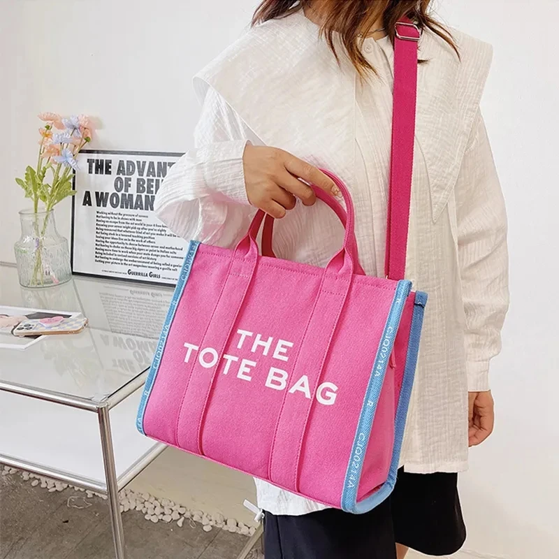 Fashion Canvas Tote Bag Women Luxury Designer Shoulder Bags Ladies Crossbody Bags Large capacity