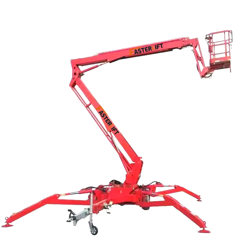 USA customized 10m 12m Hydraulic Man Articulating Telescopic manlift boom lift for Lighting