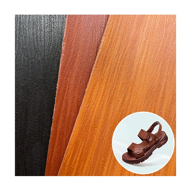 High Quality 2.0mm Non-woven Backing Material Space Leather PU Synthetic Leather For Shoes