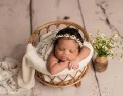 Classic Handmade Newborn Baby Photography Prop Natural Wooden Crib Infants Safe Baby Cribs Baby Bed Wrap Bed Wholesale