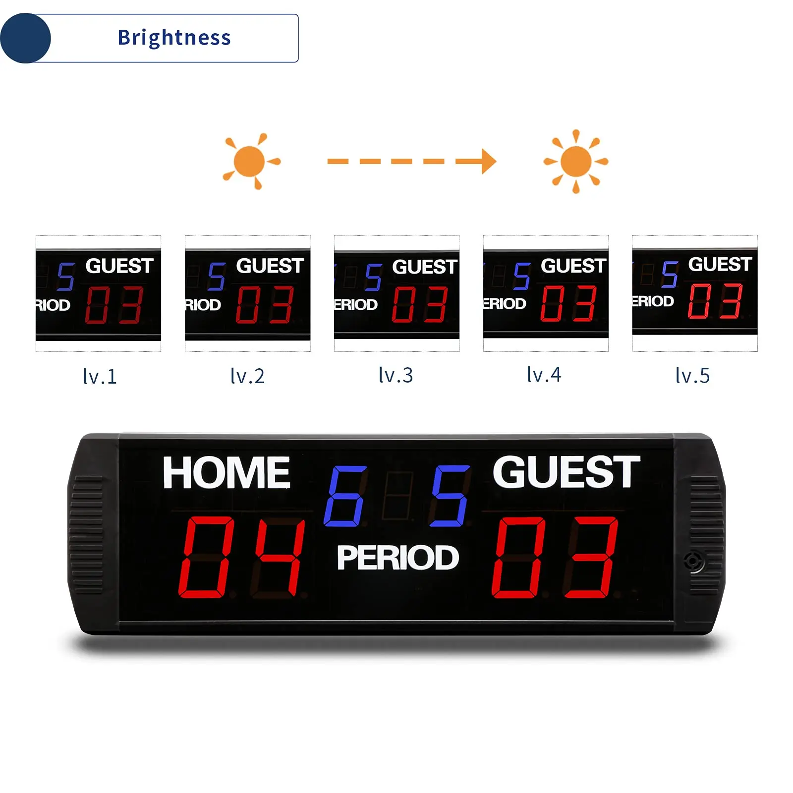 New Design Digital Portable Mini Remote Control Golf Scoreboard Small Electronic Score Board for Basketball Soccer Tennis