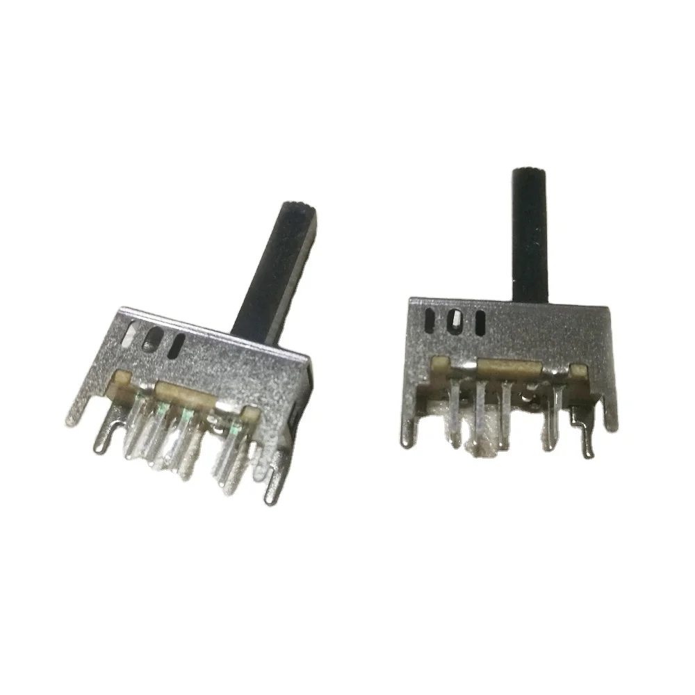 
 Переключатель слайдов вертикального типа высотой 13 мм SS23D03 2P3T, 8 контактов  