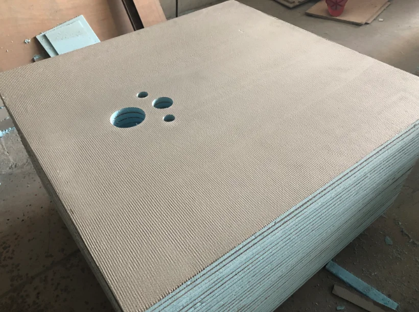 Fire Resistant Blue XPS Fiberglass Cement Coated Tile Backer Board Waterproof Under Tile Insulation Board