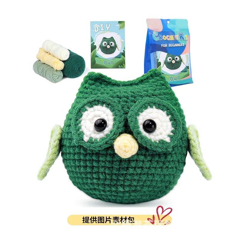 new products 2024 Hot Sell Diy Crochet Kit Fineness Thick Cotton Nylon Core Spun Tube Yarn For Crochet Beginners