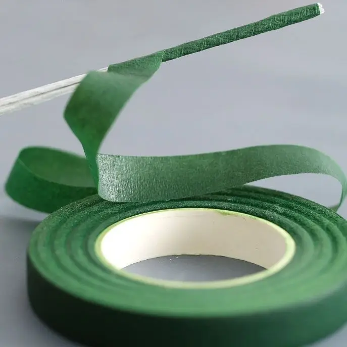 Fall In Color 12mm 30yards Green Floral Tape For Flowers Wrapping Florist Supplies