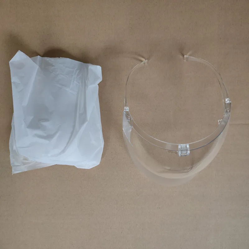  Customized Logo Color Face Shield Mask Glasses Faceshield Clear