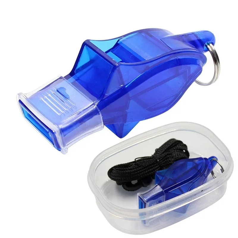 Factory Sale Multicolor Professional Plastic Referee Whistle Survival Rescue Safety Marine Game Special Whistle