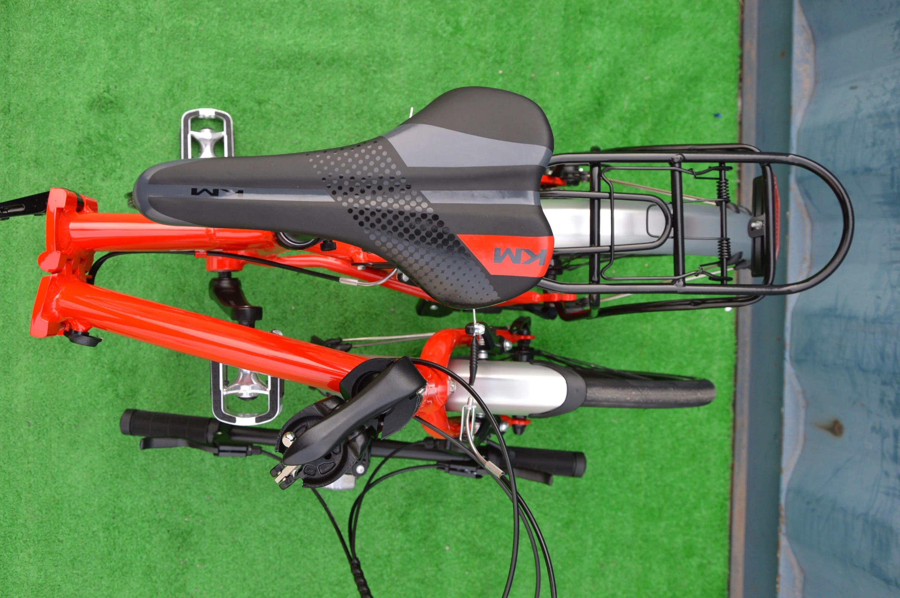 20-Inch Lightweight Aluminum Folding Bike Sport Fold Bicycle with 8-Speed Gears Disc Brake and Steel Fork Bead Pedal