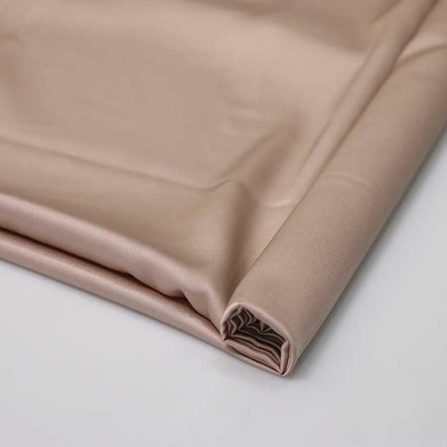Factory Direct Satin Fabric Wholesale Dyed 97%P 3%Sp Glossy And Comfortable Silk Satin Fabric For Clothing