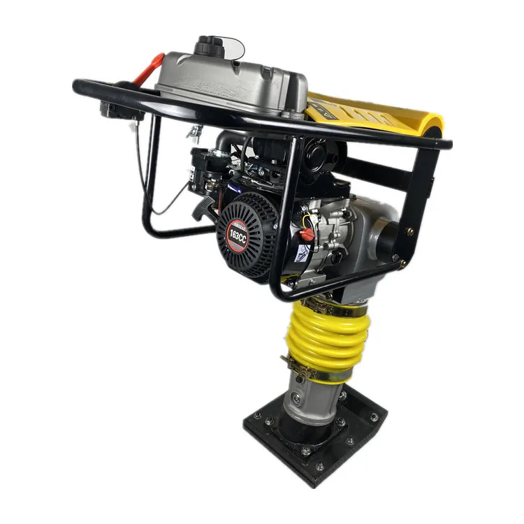 Gasoline Handheld Road Soil Impact Jumping Vibrating Tamping Hammer Compactor With Engine