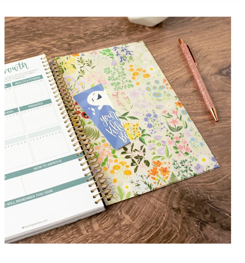 Customizable Cheap Spiral-bound Notebook Personalized Cardboard Paper for Writing Offset Printing Newsprint Binding
