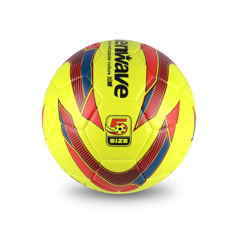 Lenwave official size 4/5 pvc soccer ball training/game oem thermal bonded pu foot ball with rubber bladder