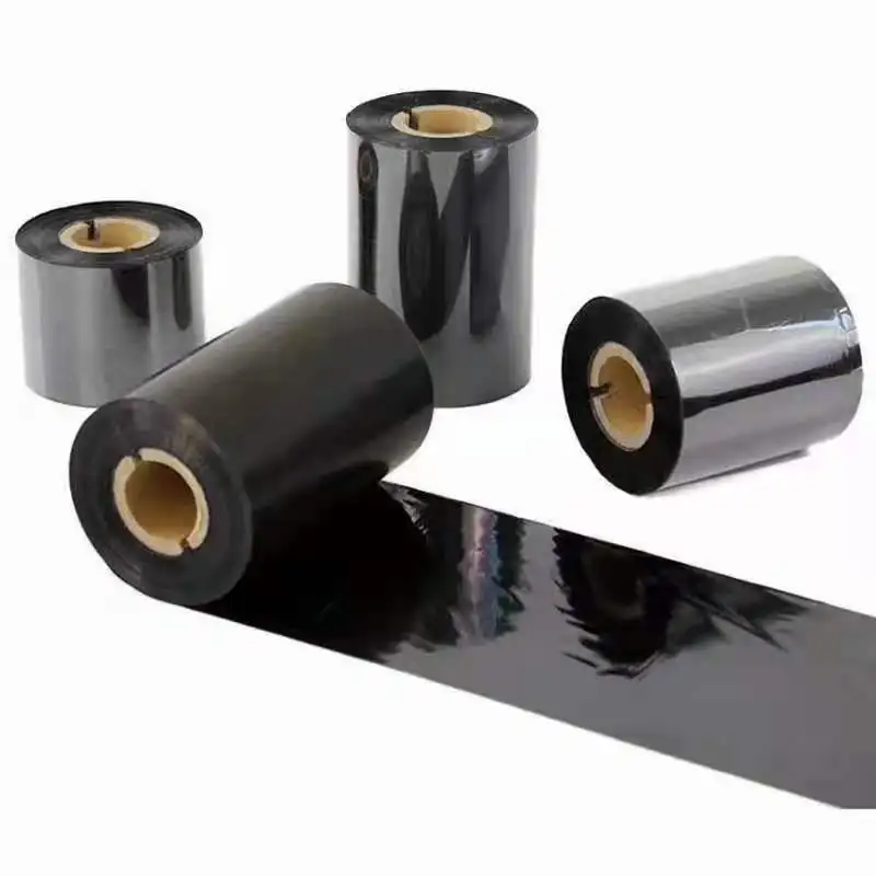 Custom TTR black Wax Resin ribbon 100mm*300m Wax Resin Barcode Printer Thermal Transfer Ribbon