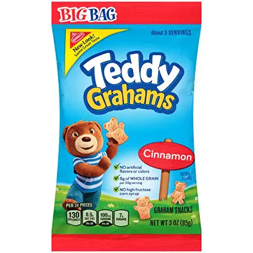 Тедди Grahams Корица Грэма закуски большой мешок 3 унции [12-Мешки]