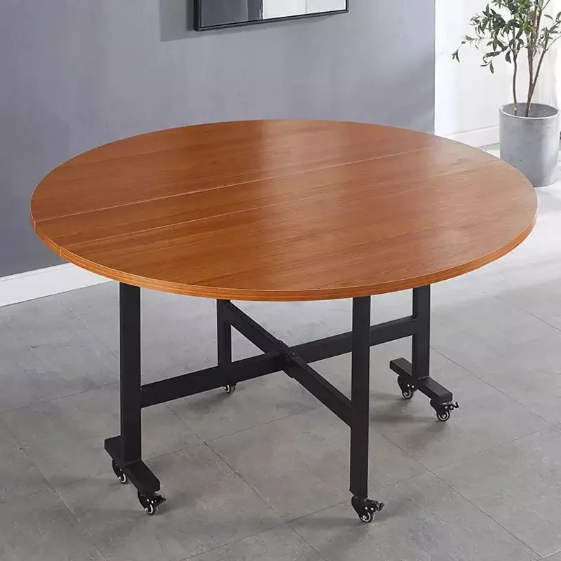 Creative living room household movable table multifunctional large round table