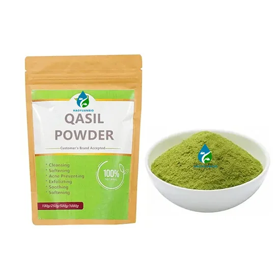 Wholesale Natural 100% Pure Bulk Cosmetic Materials Green Qasil Powder for Skin