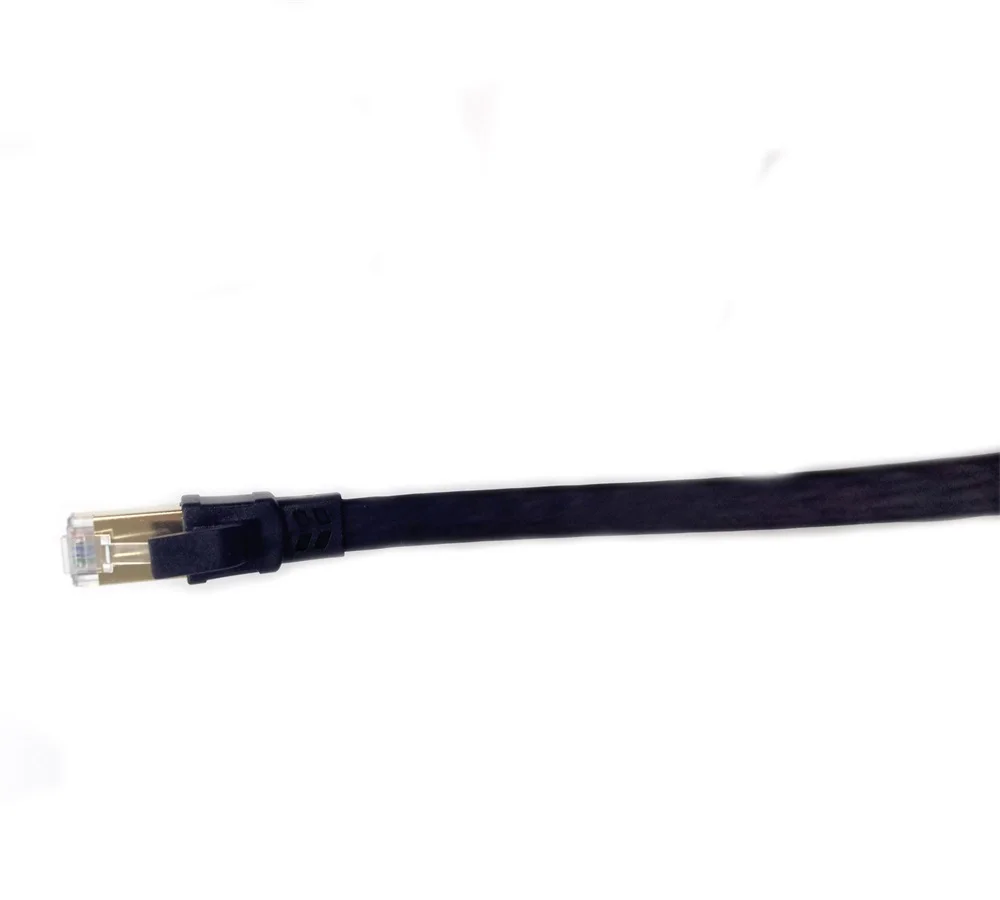CAT8 Ethernet Cable Cat 8 Flat Patch Cable with RJ45 Connector 40Gbps 2000MHz Gigabit Ethernet LAN Cable