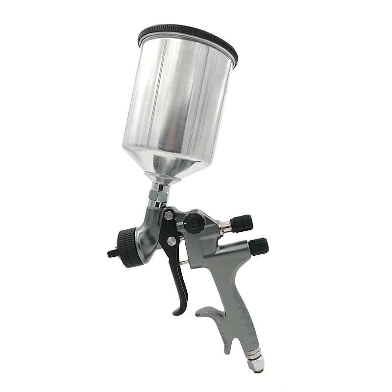 
Wholesale Gray Gravity Feed air hand painting gun with metal Swivel Cup for painting 