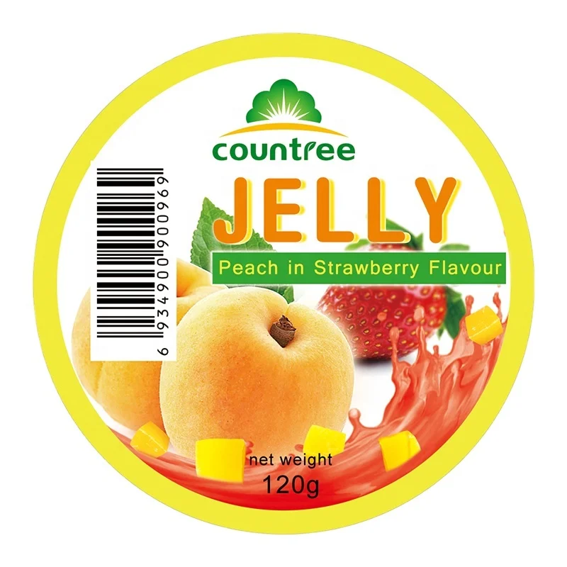 Halal Food Big Dinosaur Fruit jelly sweets candy Peach Jelly With Strawberry Flavour