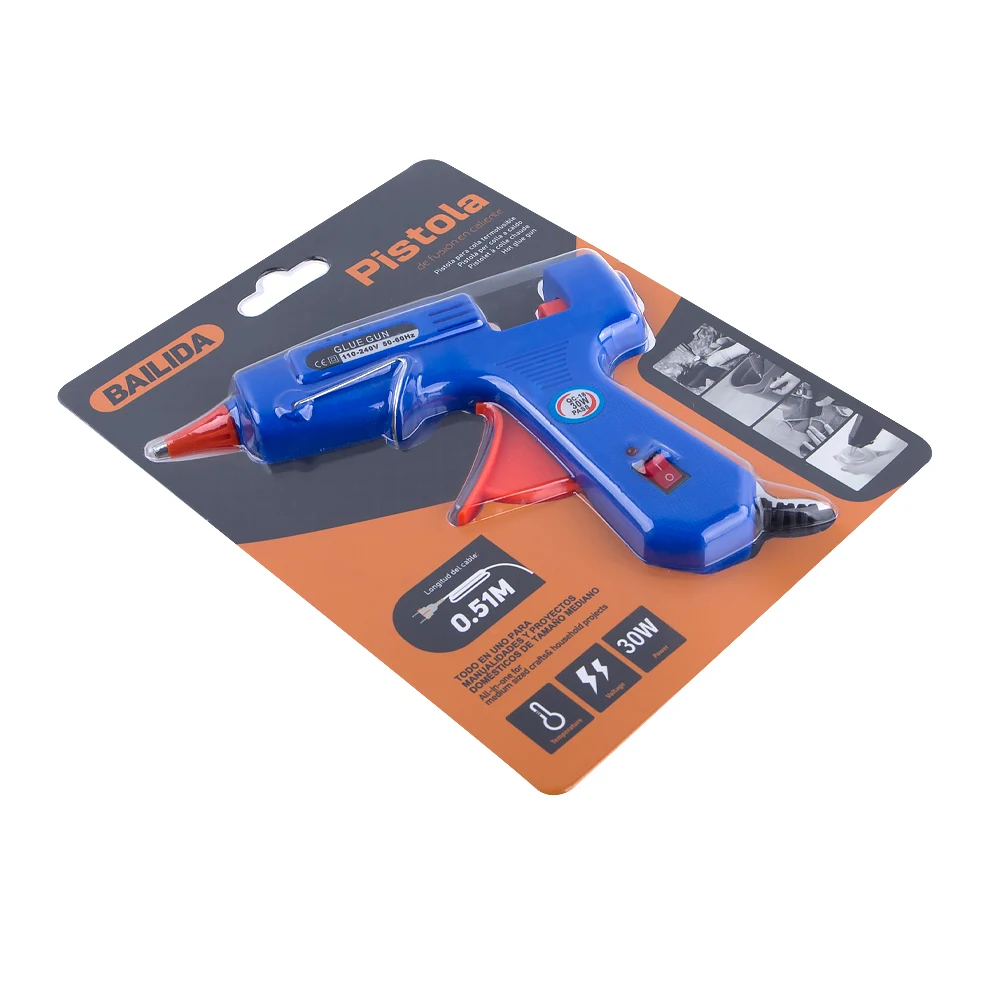 Bailida China Manufacturer Customized Wholesale Adhesion Office Plastic Hot-Melt Glue Guns