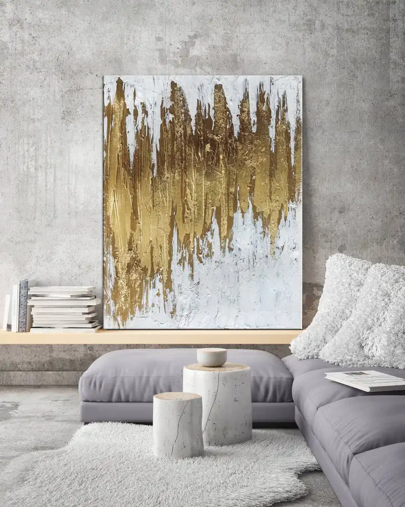 Framed abstract wall art decorative oil painting handcrafted oil brush painting