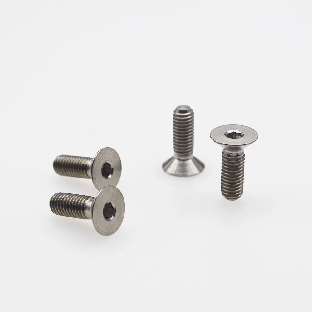 Custom silver color Gr.5 titanium Steering wheel screws