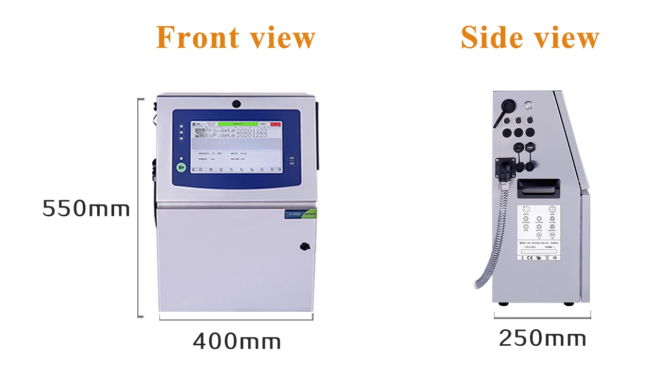 DOCOD OEM/ODM S1000 series CIJ small character ink jet coding machine for cabel wire