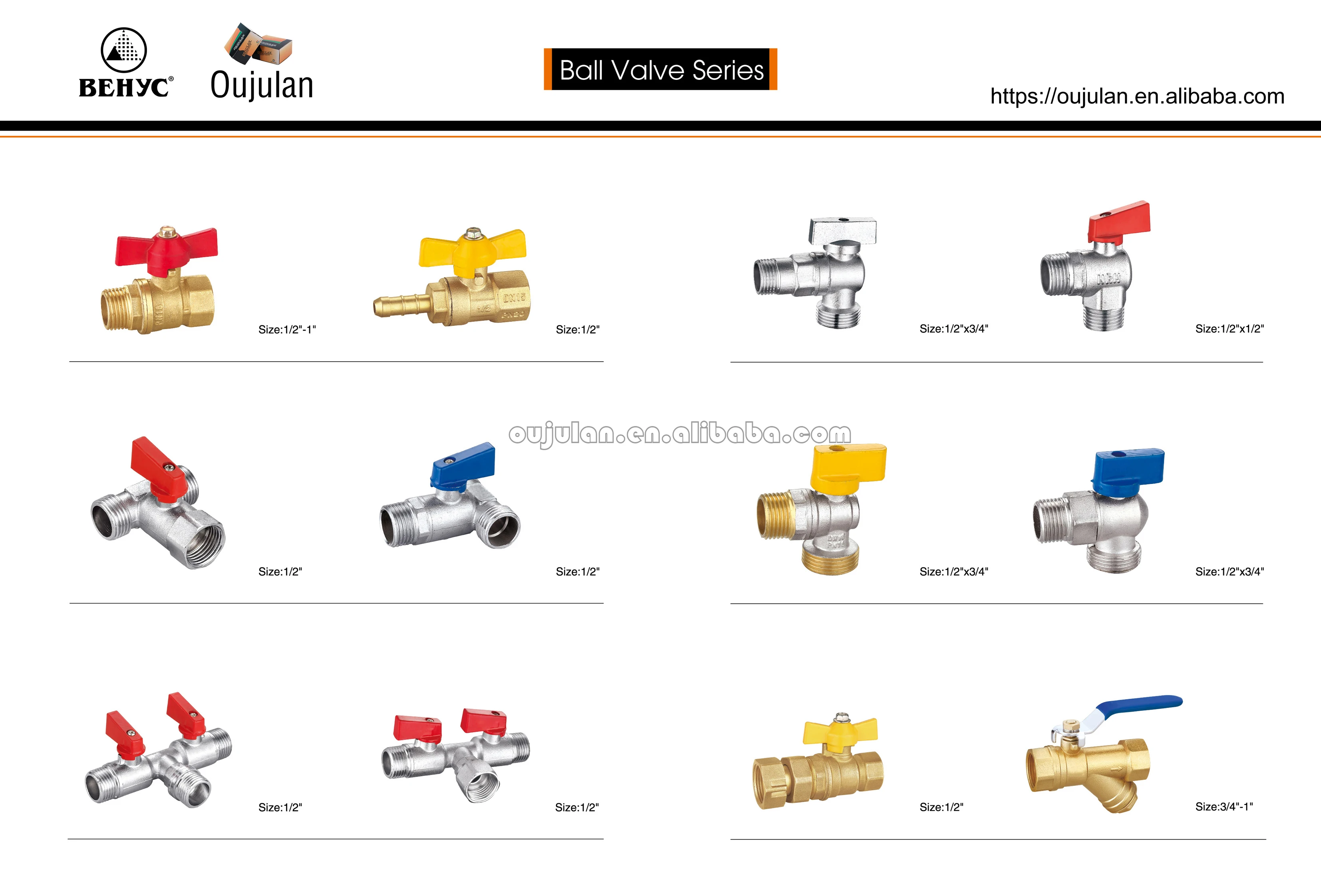 brass mini ball valve 1/4inch 3/8 inch 1/2 inch forged female male thread butterfly Handle ball valve