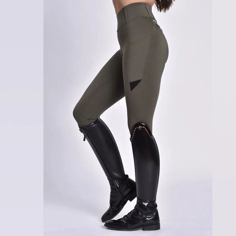 Wholesales OEM Silicone Women Horse Riding Leggings Breeches Equestrian Jodhpurs