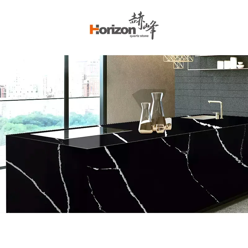 Engineered Quartzo Quartz Surface Slabs Horizon Countertop Quartz Stone