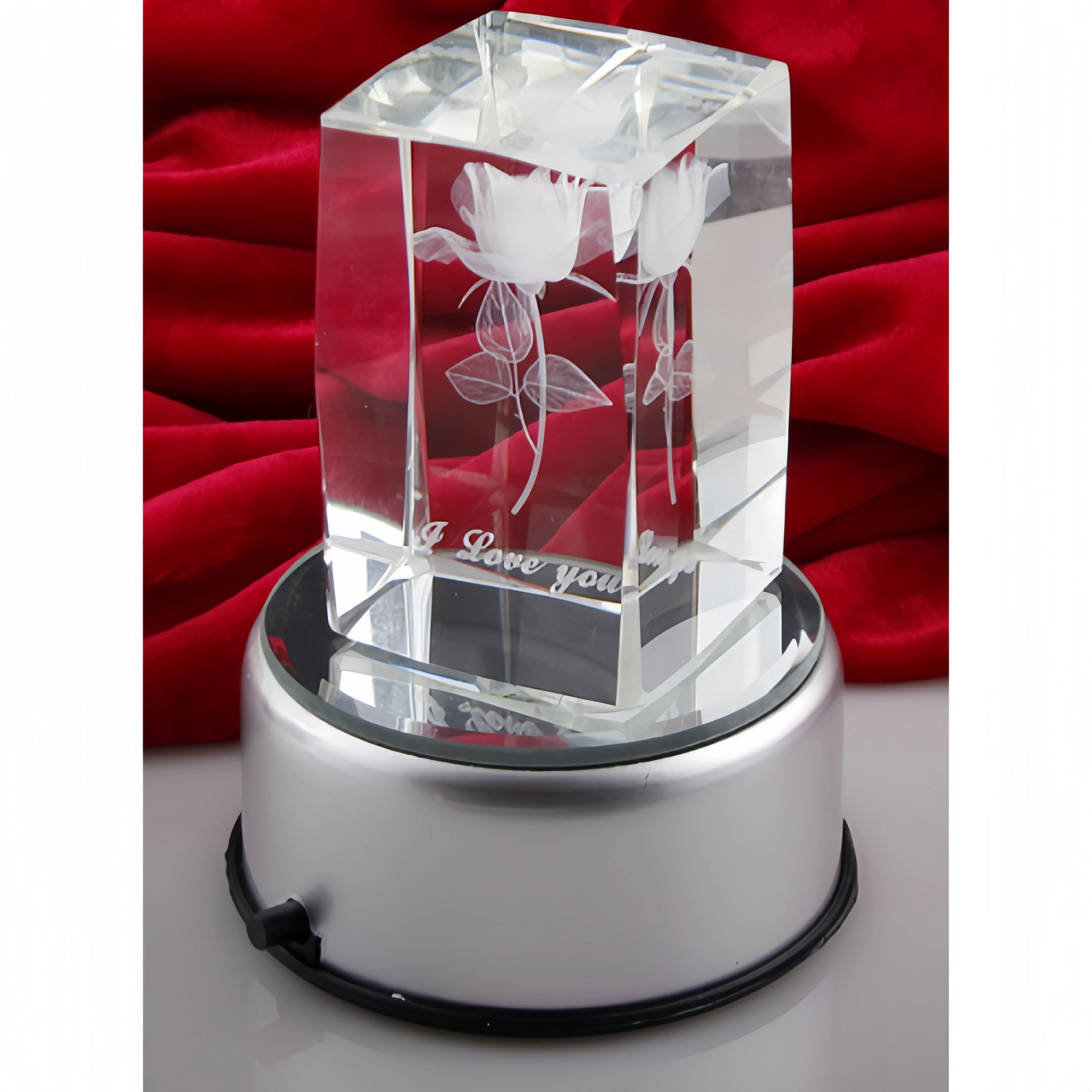 K9 Glass Cube/blocks 3d laser Engraved Crystal bike/bicycle