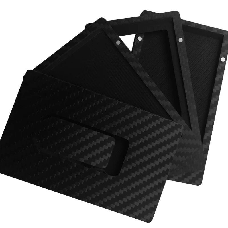 High Quality carbon fiber bank card holder money clip Slim Magnetic buckle Carbon Fiber card holder