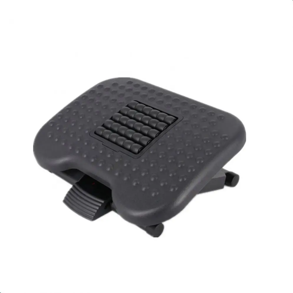 Angle height adjustable plastic massage  footrest foot rest