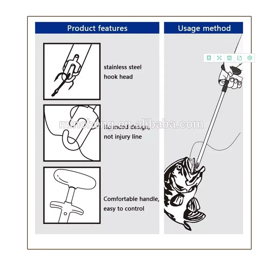 2020 New Amazon Trend Fishing Carp Accessory Fishhook Remover Tools Fish Hook Remover Squeeze Tool