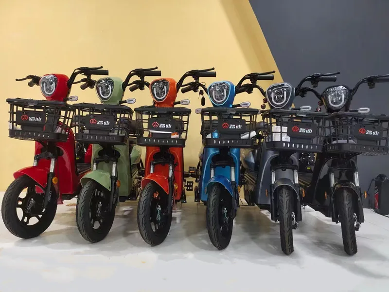 Cheap Adult Electric Bike 48V Electric Scooter Moped with Pedals