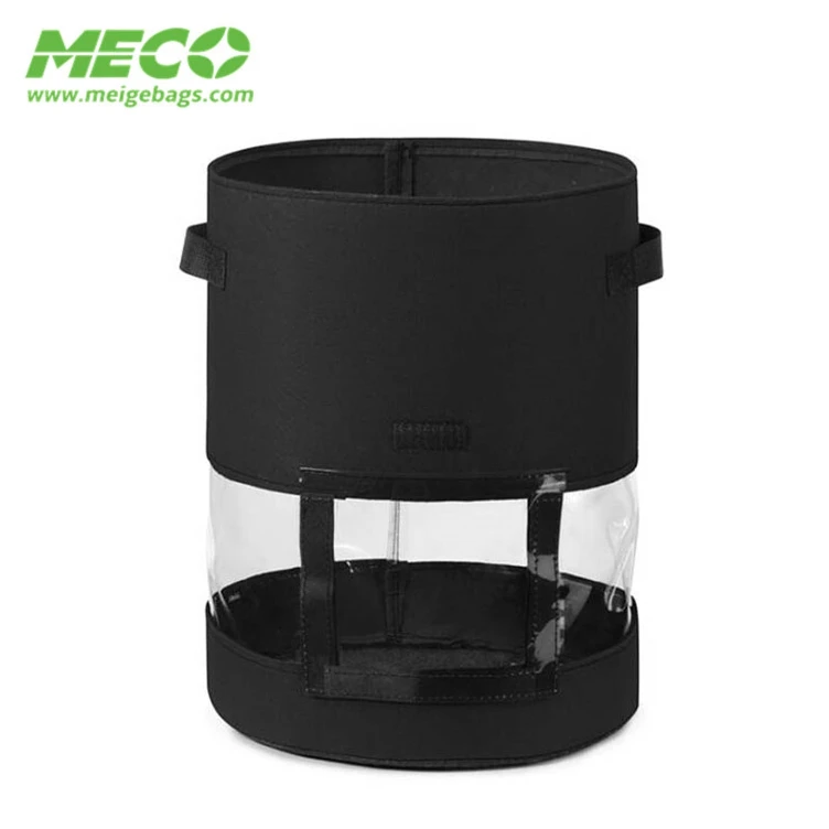 China manufacturer 7 gallon garden planter felt fabric potato grow bags with handle