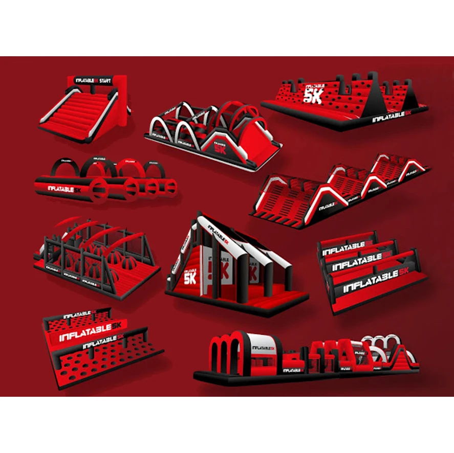 Открытый огромное удовольствие работать тент гигантские взрослое Надувное 5K полосы препятствий из сверхпрочной ПВХ брезент для гонки развлекательных мероприятиях