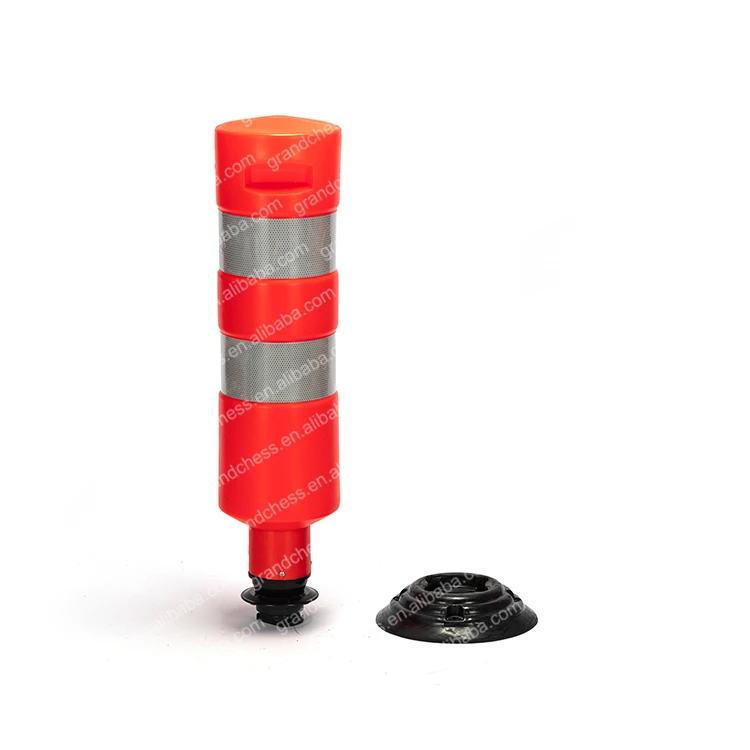 
Traffic plastic base for safety cone post 
