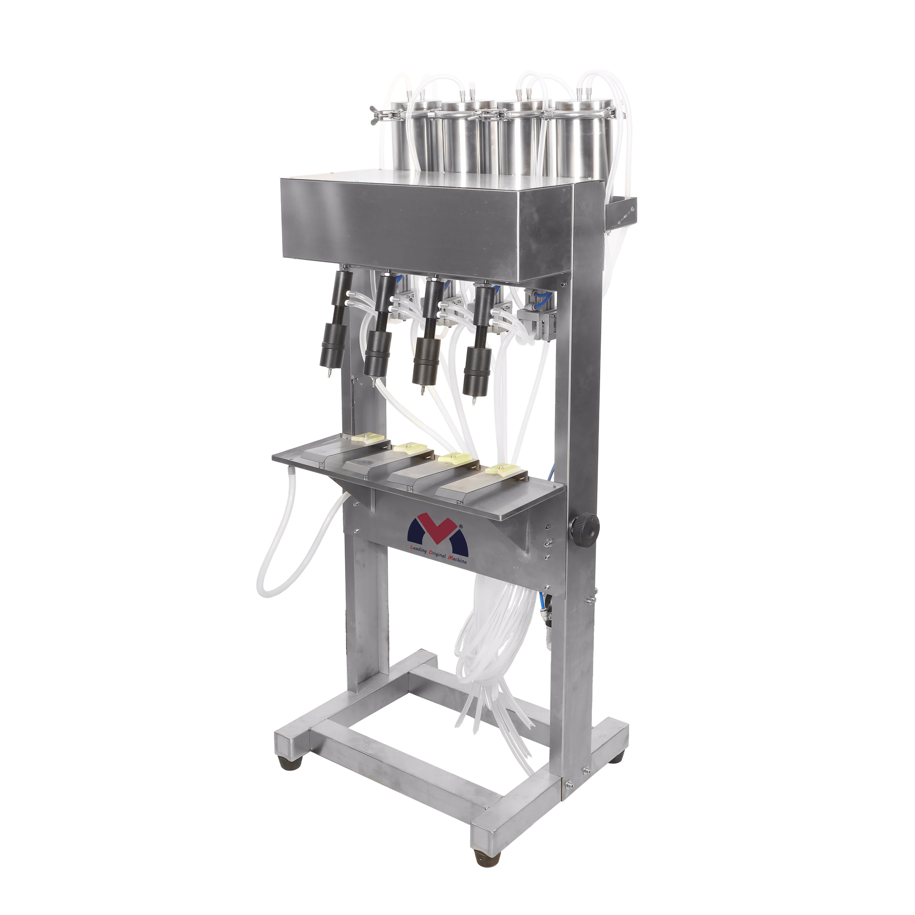 Top sale 4 Nozzles Vacuum Liquid Filler  semi-automatic Perfume Filling Machine made in China