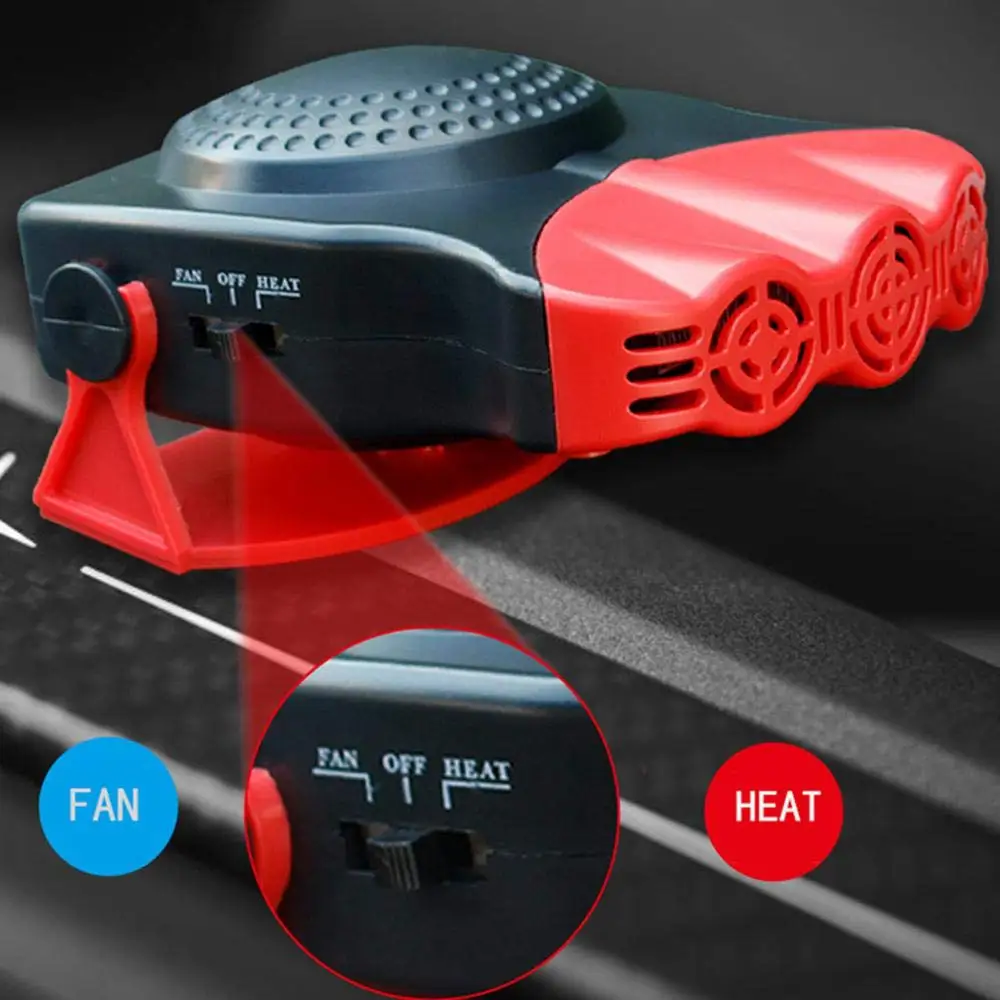
12V Portable Car Heater Fan Car Defogger Windshield Defroster Can Heat Rapidly in 30 Seconds, Defrost and Defog The Windshield 