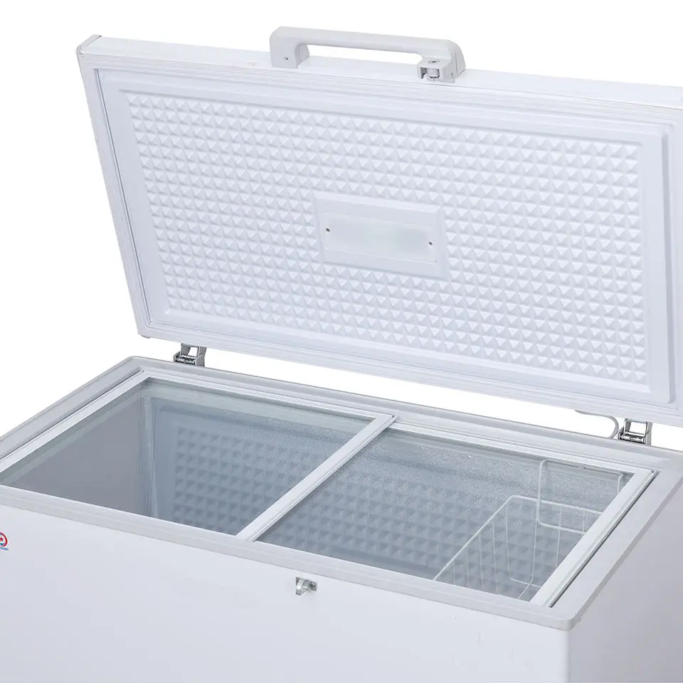 Commercial single door solar energy solar freezer 88W solar refrigerator DC 12V with USB port